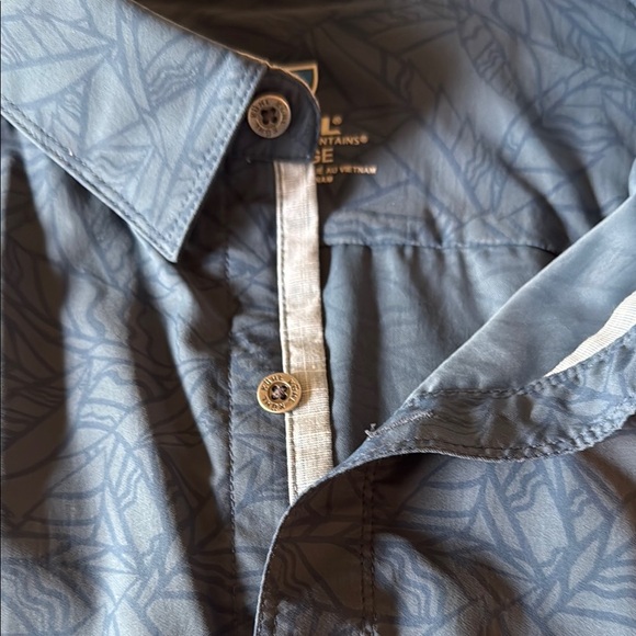 Kuhl Blue Pattern Casual Button Down Shirt XL - Picture 9 of 9